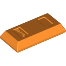 99563-4 Steen vorm goudbaar oranje NIEUW *1B052