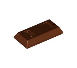 99563-88 Steen vorm goudbaar bruin, roodachtig NIEUW *1B052