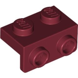 99781-59 Verbindingsplaat 1x2- 1x2 rood, donker NIEUW *1B256