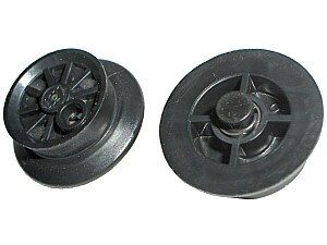 bb12v2-11G Treinwiel, middelwiel for 12V Motor zwart gebruikt *