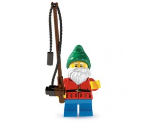 col04-1 Tuinkabouter met hengel en standaard (col049) NIEUW *0M0000