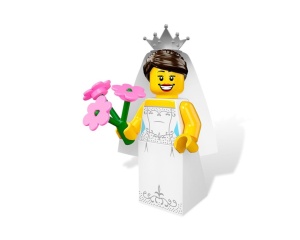 col07-4 Bruid met bloemen en voetstuk NIEUW *0M0000