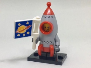 col17-13 Rocket Boy met vlag en standaard NIEUW *0M0000