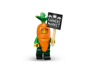 col24-4 Wortelmascotte met bord FARMERS MARKET met standaard NIEUW *0M0000