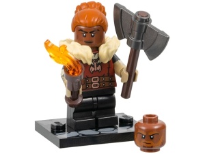 coldnd-1 Dungeons&Dragons: Dwarf Barbarian met bijl, hoofd en voetstuk NIEUW *0M0000