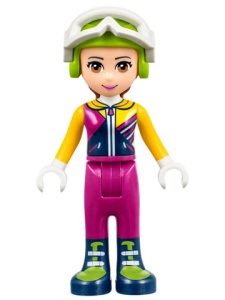 frnd222 Friends- Olivia, magenta broek, ski jacket, helm NIEUW *2M0000