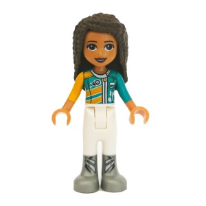frnd253 Friends- Witte broek, turquoise racejas NIEUW *2M0000