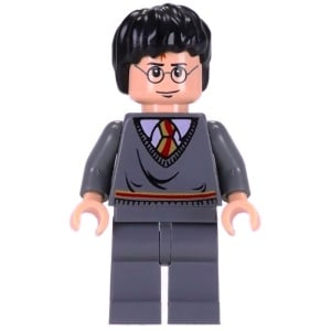 hp086G Harry Potter, Gryffindor torso, donkerblauwgrijze benen gebruikt *0M0000