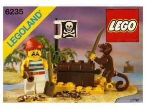 INS6235-G 6235 BOUWBESCHRIJVING- Buried Treasure gebruikt *LOC RBL