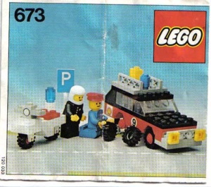 INS673-Gb 673 BOUWBESCHRIJVING Rally Repair Crew MET GAATJES gebruikt *LOC RB