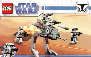 INS8014-G 8014 BOUWBESCHRIJVING- Clone Walker battle pack (1) gebruikt *LOC 6209