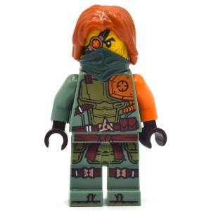 njo657 Ninjago: Ronin- Legacy, Dark Green Bandana NIEUW *0M0000 - Img 2