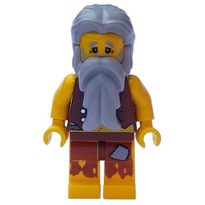 pi112 Piraat vest, grijze baard, grijs haar NIEUW *0M0000