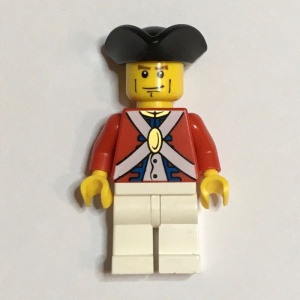 pi124 Imperial Soldier II- Rode coat, zwarte hoed, lijnen op wang NIEUW *0M0000