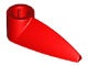 x346-5 Deurknop/Tand 1x3 met asgat rood NIEUW *1B059