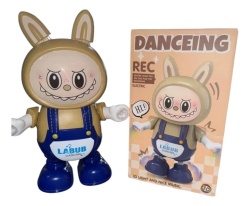 Jucarie Labubu Dancing cu Lumini si Inregistrare – Model Interactiv Electric Micutul Monstru, Pop Mart ,The Monsters. MARO