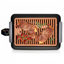 Oferta Grătar electric fara fum Deluxe Smokeless Grill -NO-STICK TITANIUM