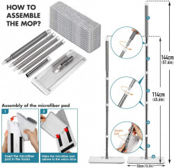 Easy Flat Mop – Inovatorul Mop Cu Doua Recipiente Separate doar 119