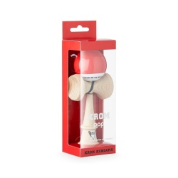 Kendama KROM Pop Chrome Pop LOL Clear, Rosu 