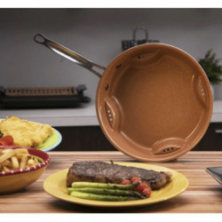 Oferta - Tigaie Dry Cooker Air Fry Pan Ceramica - Gateste fara ulei!