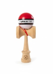 Kendama Starter Sweets, formă nouă Amped, ROSU 