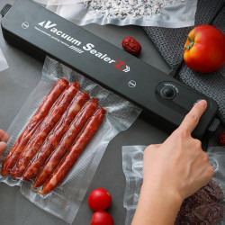 Aparat de sigilat si vidat Vacuum Sealer – Sigilare Alimente în Vid + 5 Pungi Cadou