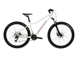 Bicicleta KROSS Lea 3.0 D 27.5/S alb/roz