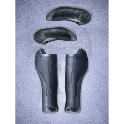 MANSOANE CUBE NATURAL FIT GRIPS ALL TERRAIN BAR ENDS BLACK