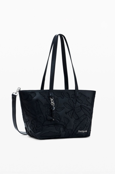 GEANTA DESIGUAL SHOPPER MARE BRODATA