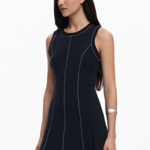 ROCHIE DESIGUAL CU CUSĂTURI ÎN LINIE A - Img 6