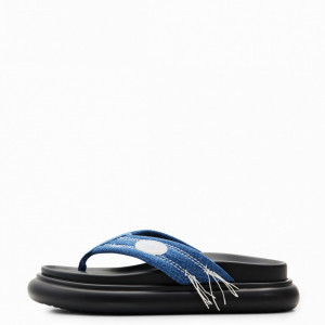Slapi cu platforma DESIGUAL Shoes Boat Thong Den - Img 1
