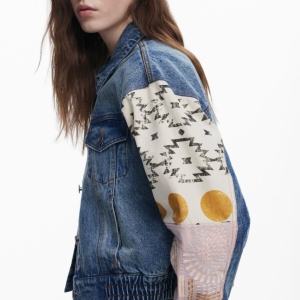 Jacheta DESIGUAL din denim cu maneci decorate - Img 5