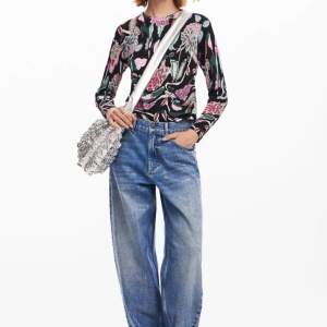 Pulover din tricot fin DESIGUAL - Img 2