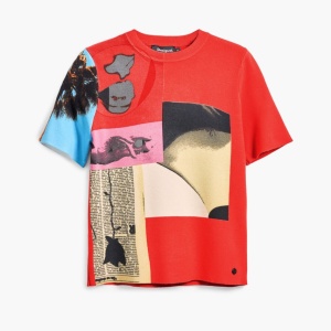 TRICOU DESIGUAL RED COLLAGE BY CHRISTIAN LACROIX - Img 4