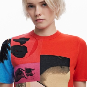 TRICOU DESIGUAL RED COLLAGE BY CHRISTIAN LACROIX - Img 5