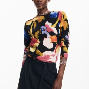 Pulover din tricot fin DESIGUAL - Img 1