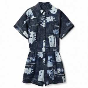 Salopeta DESIGUAL scurta cu cordon Jumpsuit Napoles - Img 3