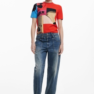 TRICOU DESIGUAL RED COLLAGE BY CHRISTIAN LACROIX - Img 6