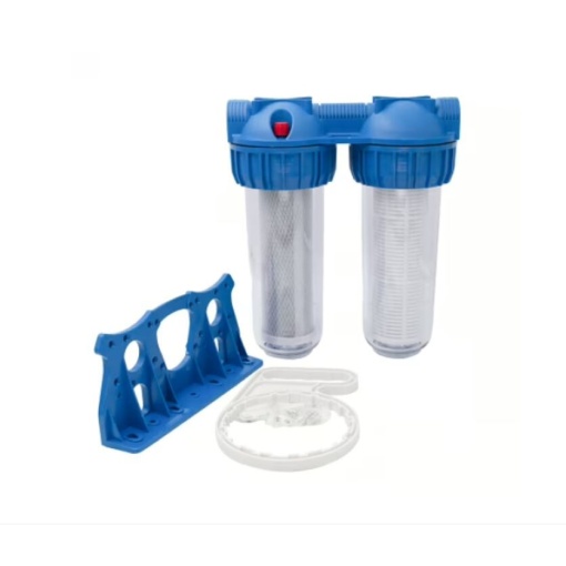 Filtru apa dublu cu sita si carbune 10 d. 1 ewy-2f11/10