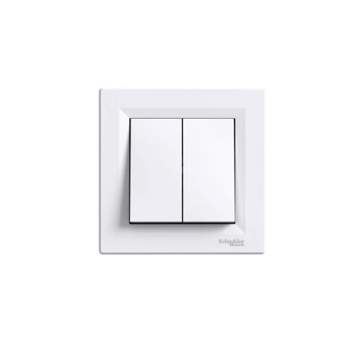 Intrerupator dublu st asfora 1p 10a ip20, alb eph0300121 SCHNEIDER