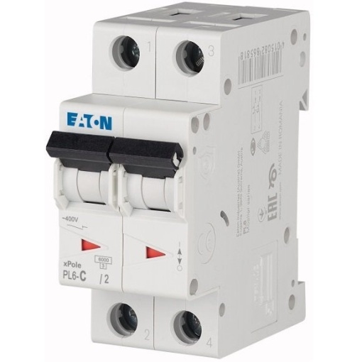 Siguranta 2p 20a pl4-c20/2 293143/286568 EATON
