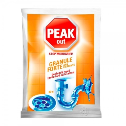 Granule de desfundat tevi 80g apa calda peak