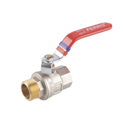 Robinet de trecere, cu sfera, cu maneta mt 3/4 pn30 kfp21 FERRO