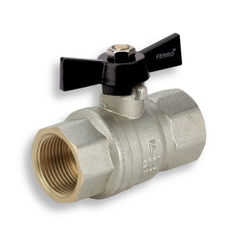 Robinet de trecere, cu sfera fluture mm pn 40 3/4 kmh2 FERRO