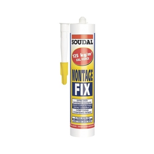 Silicon etansant pt suprafete multiple, alb 280ml, interior montage fix 123108 SOUDAL
