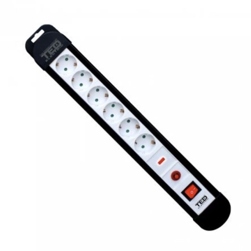 Prelungitor TED 6 prize 1.5m, cu reset led, si switch TED000910