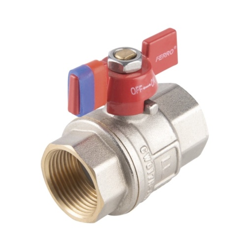 Robinet de trecere, cu sfera fluture pn30 mm 3/4 kfpm2 FERRO