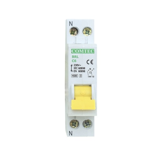 Siguranta 1p+n 6a c 4500a ka 230v mf0001-16832 COMTEC