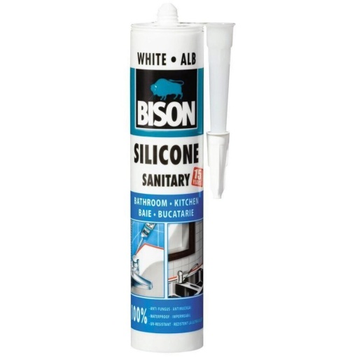 Silicon sanitar, alb 280ml 423005 BISON