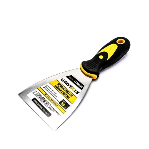 Spaclu inox 80mm maner cauciuc lt05935 LUMYTOOLS